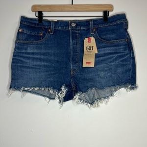 levis | 501 mid rise jean shorts